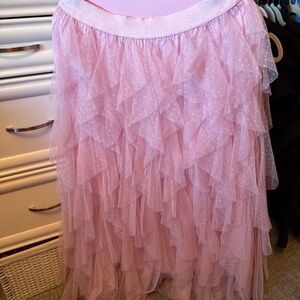 Entro toile skirt pink maxi size s